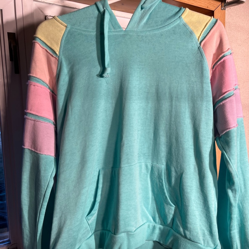 Pink Rose Kids Medium Hoodie